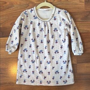Petit Bateau Kids Pajamas - White with Blue and Red Print
